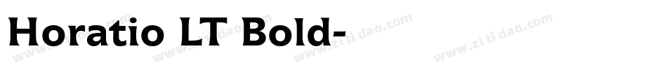 Horatio LT Bold字体转换